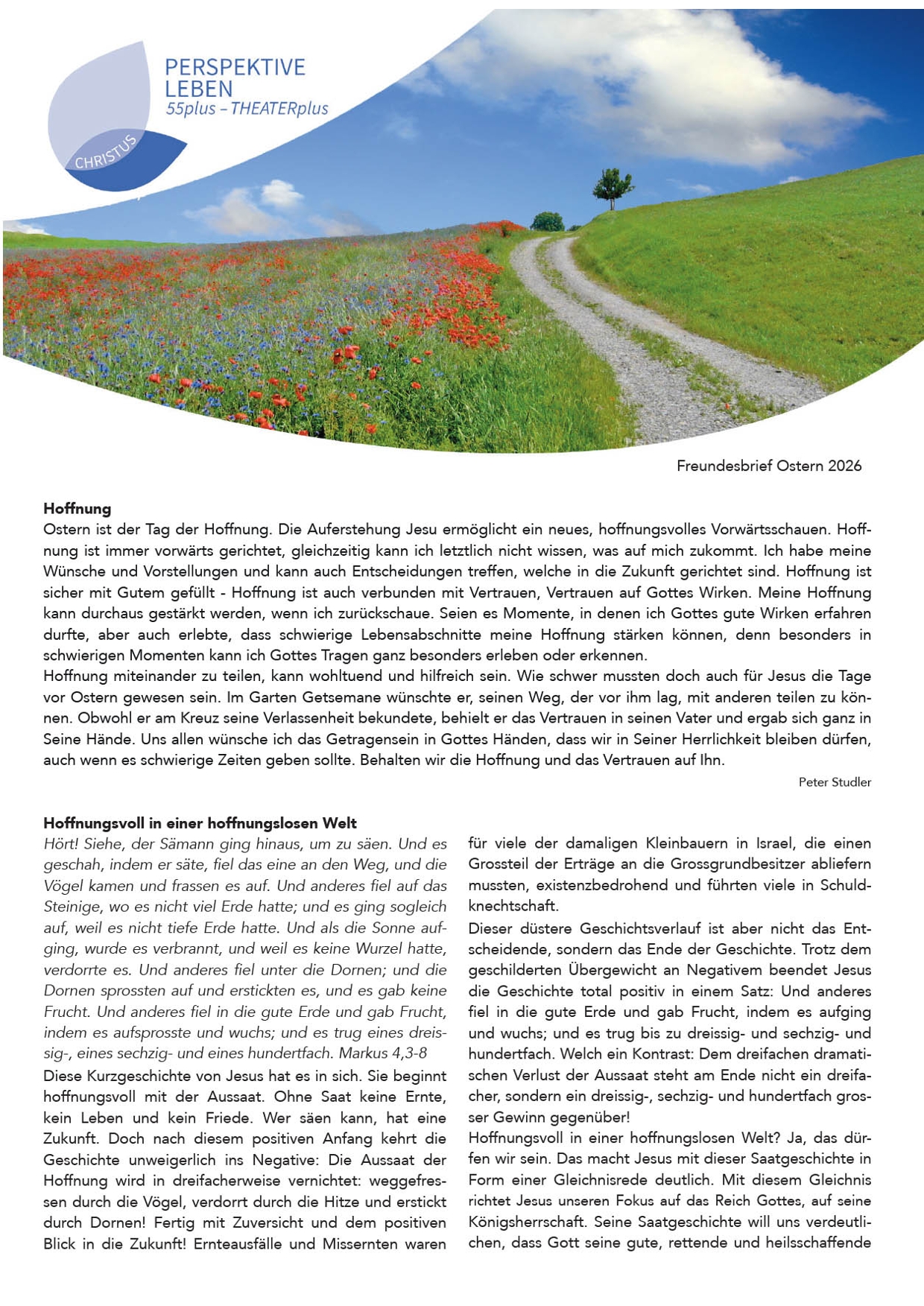 Freudesbrief Seite 1